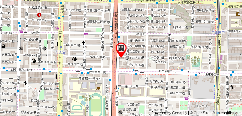 在地图上查看宜必思臺北建北酒店