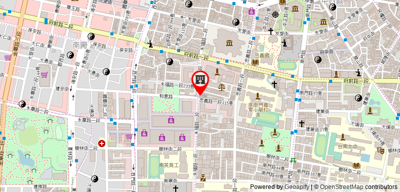 Silks Place Tainan on maps