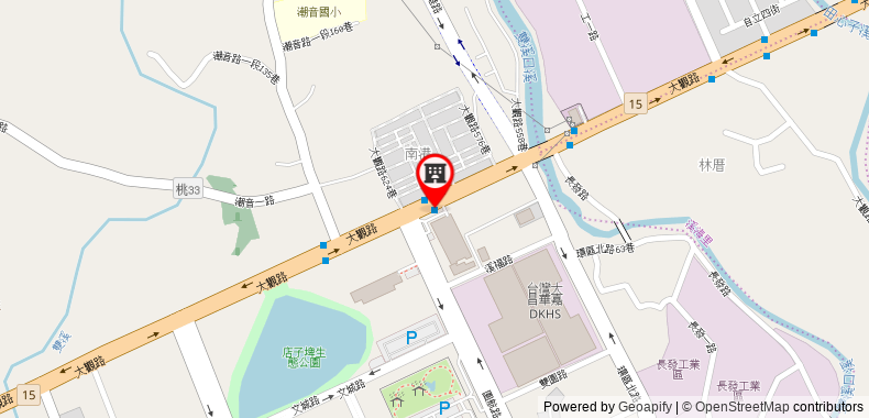 Sheraton Taoyuan Hotel on maps