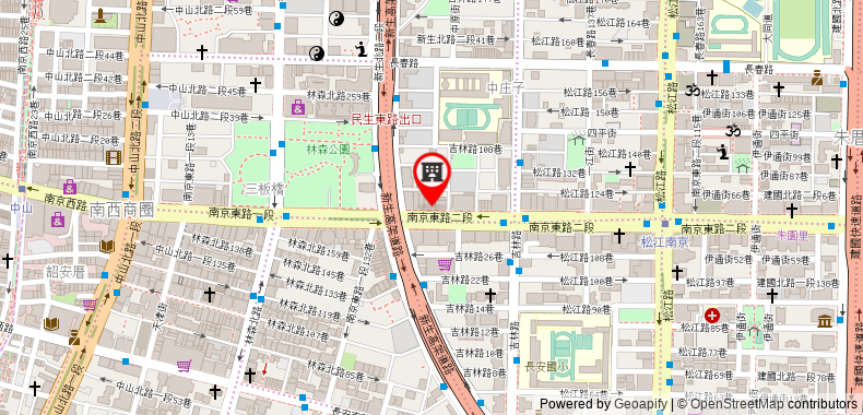 Bản đồ đến 希爾商旅-台北館