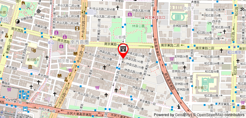 Bản đồ đến Khách sạn Orange -Linsen-Taipei