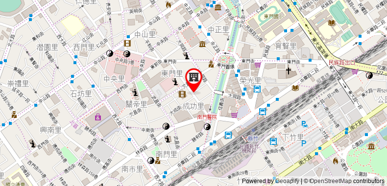 Bản đồ đến Khách sạn Yuhao - Hsinchu