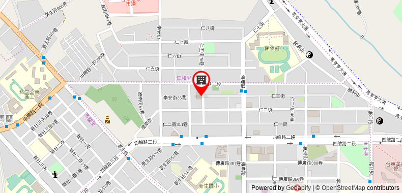 Bản đồ đến Khách sạn Kindness Taitung