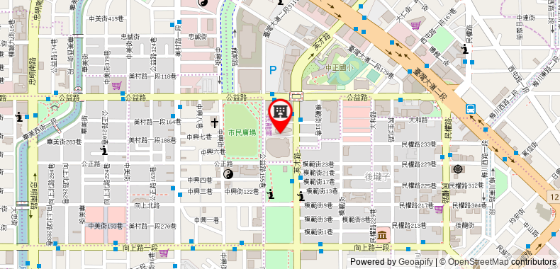 在地图上查看台中亞緻大飯店