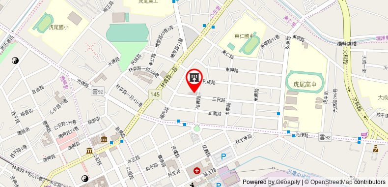 Huwei Hotel on maps