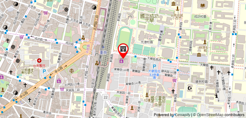 Shangri-La Far Eastern Plaza, Tainan on maps