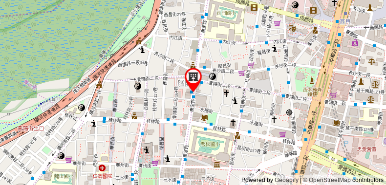 Bản đồ đến Fun Ximending 4-8P, nearXimen MRT 5m Large 2 room