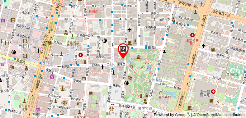 Bản đồ đến Taipei Sunny Hostel
