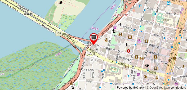 Hotel Riverview on maps