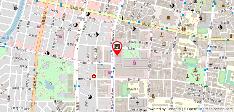Bản đồ đến Khách sạn Tayih Landis Tainan