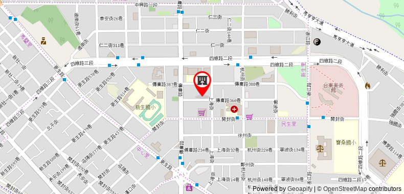 Bản đồ đến Khách sạn H& Taitung Feng Lin Resort