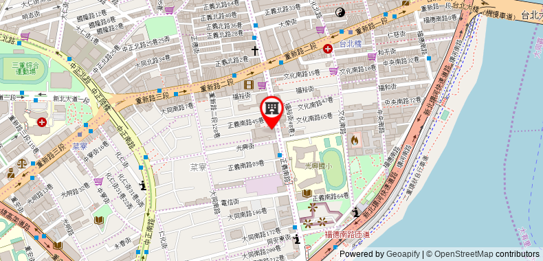 Bản đồ đến Khách sạn Urban One Taipei Bridge
