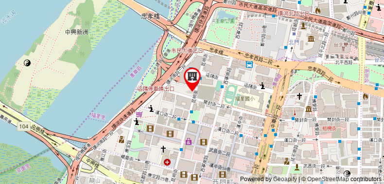 Shin Shin Hotel - Ximendind on maps