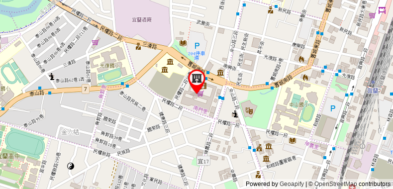 Bản đồ đến Khách sạn Silks Place Yilan