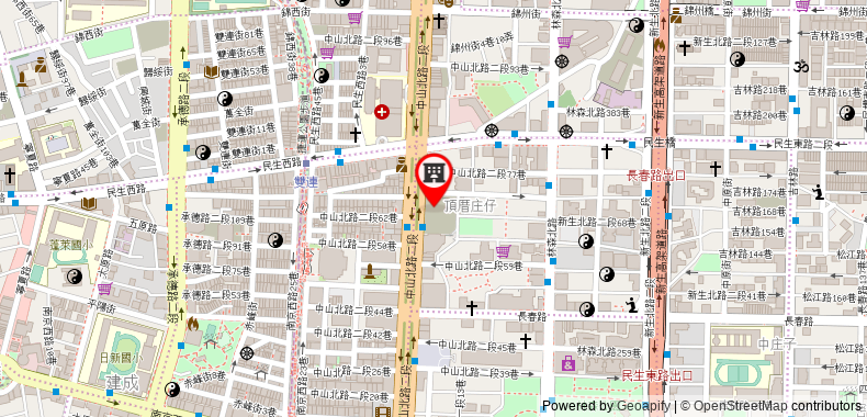 在地图上查看台北國賓大飯店