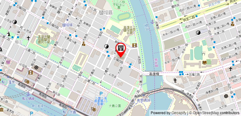 在地图上查看華王大飯店