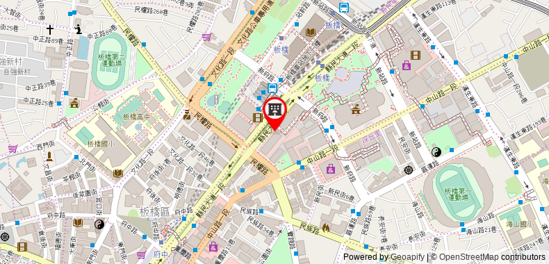 Hilton Taipei Sinban on maps