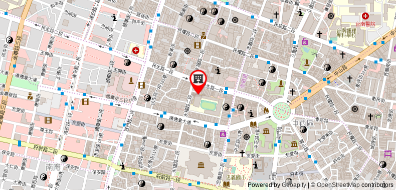 Bản đồ đến Nice Homestay in Tainan 六人房