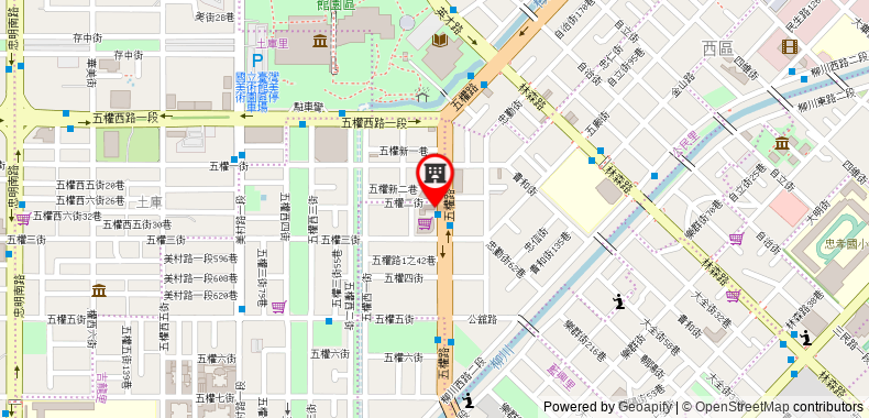 Bản đồ đến Khách sạn The Metro Taichung