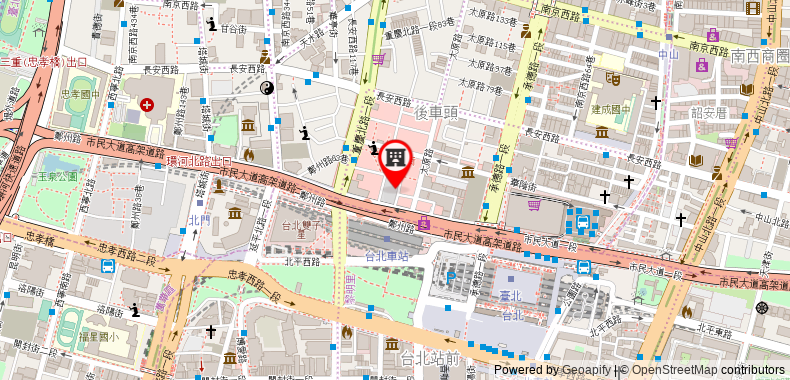 Bản đồ đến Main Inn Taipei