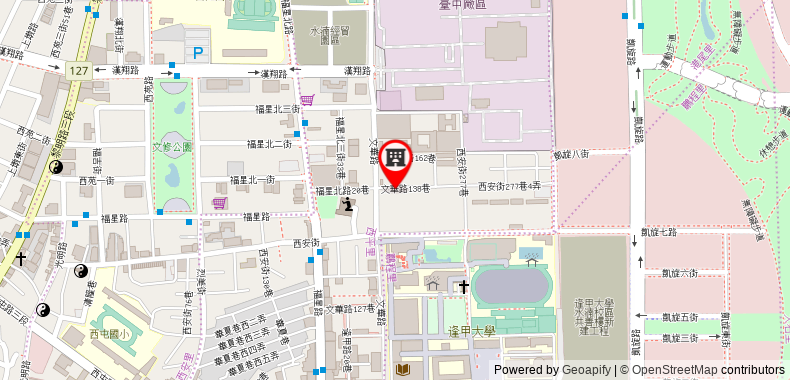 Bản đồ đến Taichung Fengjia In One City Inn
