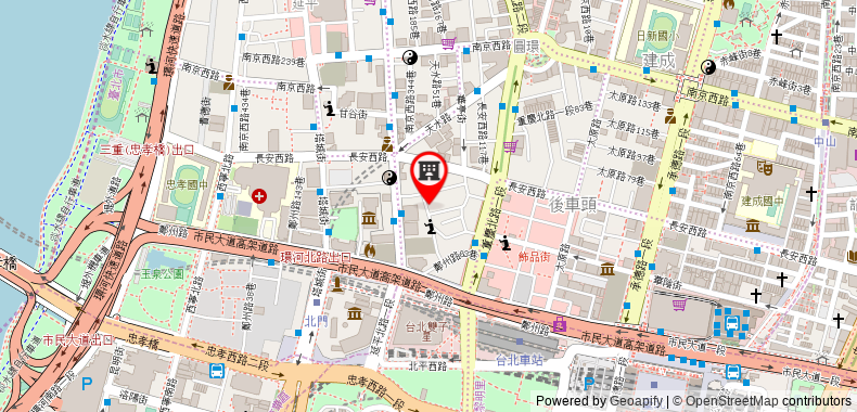 Bản đồ đến Villa／Close Taipei Main Station／22paxs／Ximen