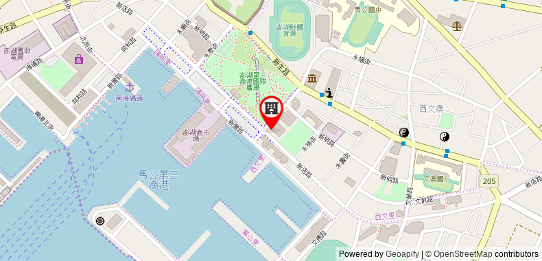 在地图上查看澎湖福朋喜來登酒店