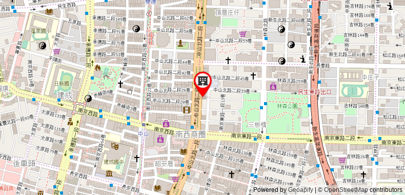 Bản đồ đến Khách sạn Royal Nikko Taipei