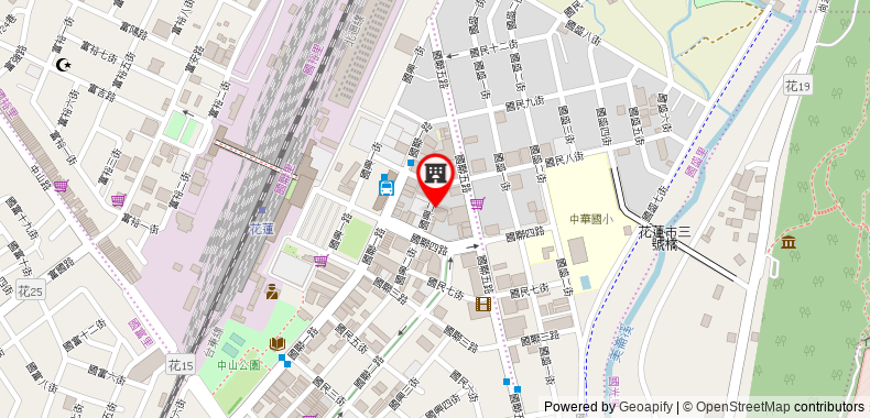 Bản đồ đến Khách sạn Charming City Hualien