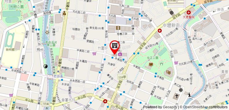 i hotel Zhongli on maps