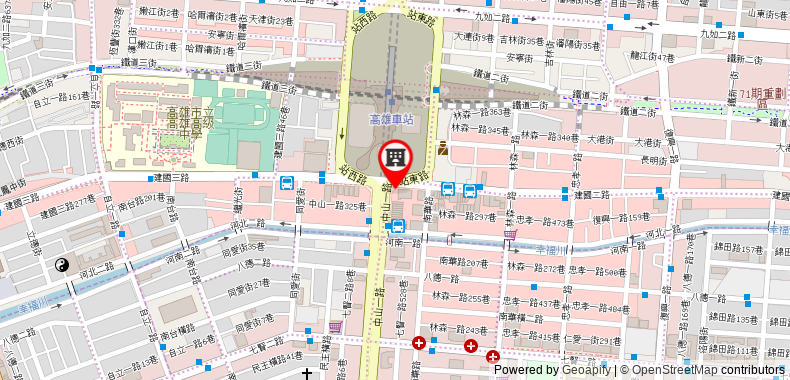 Bản đồ đến Khách sạn Kindness - Kaohsiung Main Station