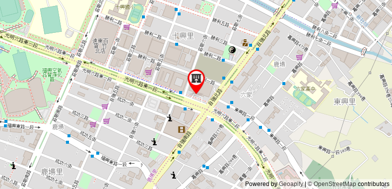 Sheraton Hsinchu Hotel on maps