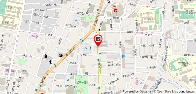Bản đồ đến Dapu Suite 彰化市大埔鬧區,近八卦山大佛風景區,天空步道