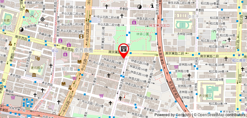 Bản đồ đến Khách sạn Taipei International