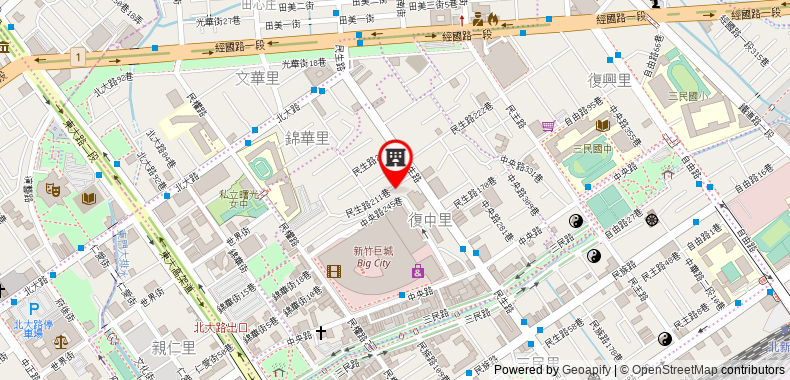 Bản đồ đến Khách sạn Ambassador Hsinchu