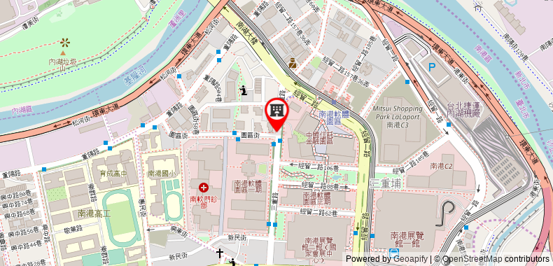 在地图上查看台北馥華商旅 - 南港館