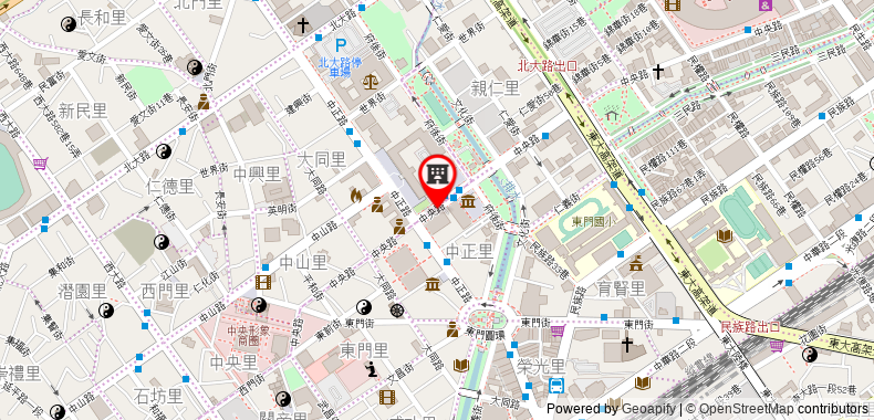 Guide Hotel Hsinchu Zhongyang on maps