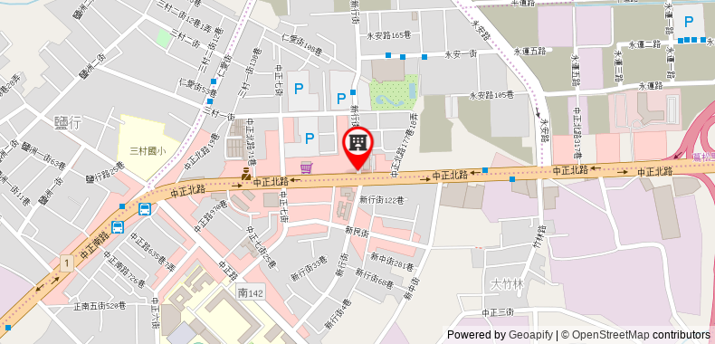 在地图上查看歐悅連鎖精品汽車旅館-永康館
