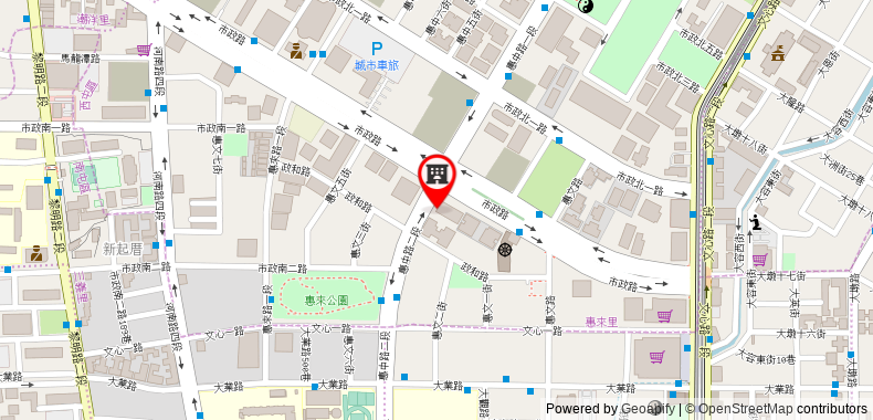 Bản đồ đến Khách sạn Millennium Taichung