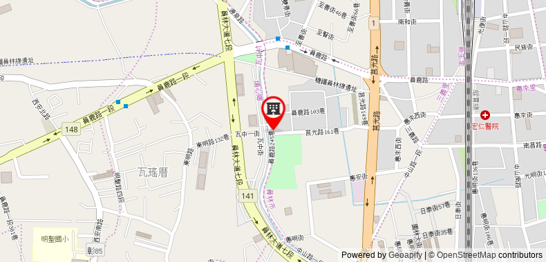 Bản đồ đến Feng Cai Motel