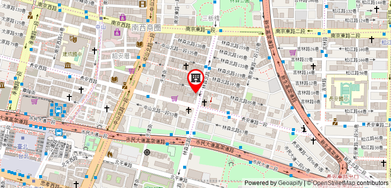 Bản đồ đến Khách sạn K s Taipei Linsen