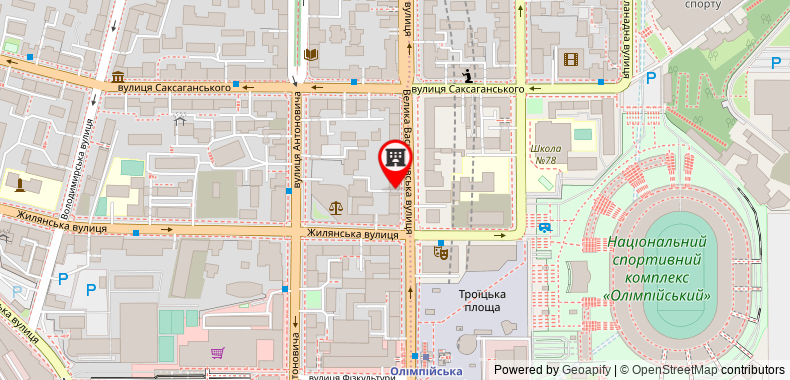 Design Apartment Center Olimpiyska  on maps