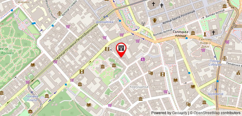 Ferenc Hotel on maps