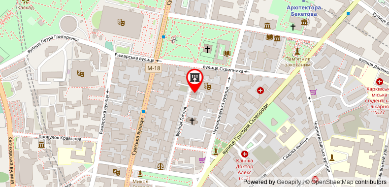 Bản đồ đến Khách sạn Chichikov