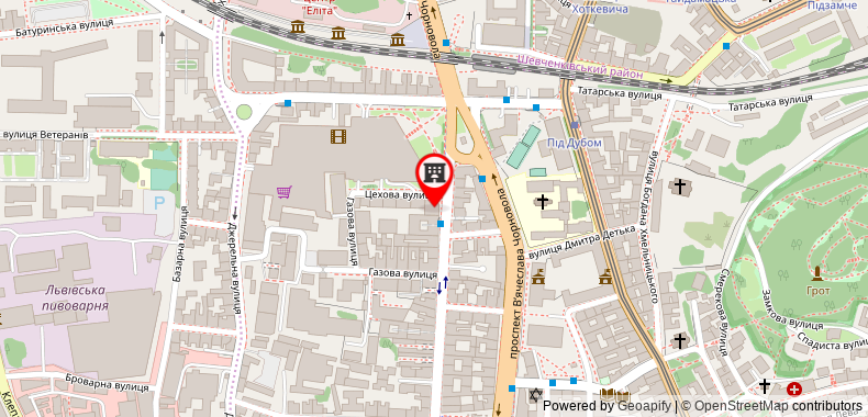 Bản đồ đến Two Bedrooms Apartment on  Tsehova 1/18 (V.I.P.)