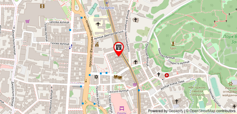Bản đồ đến One Bedroom Apartment on Zamartynivska 3