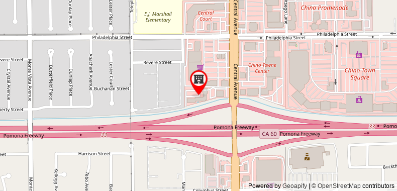 Bản đồ đến Motel 6-Chino, CA - Los Angeles Area
