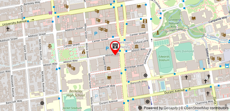 Bản đồ đến Khách sạn Shattuck Plaza