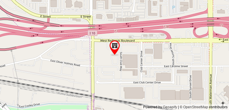 Motel 6 San Bernardino South on maps