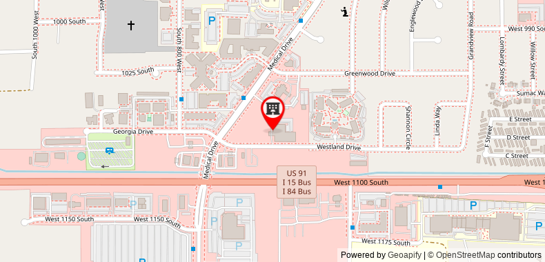 Bản đồ đến Khách sạn Crystal Inn & Suites - Brigham City